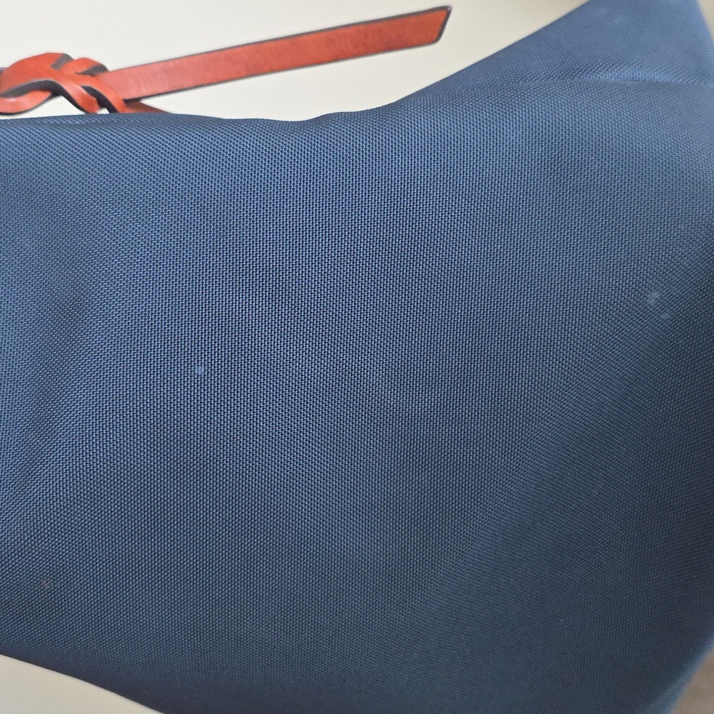 Dooney & Bourke Nylon Navy Tote Bag with Brown Leather - Picture 9 of 9